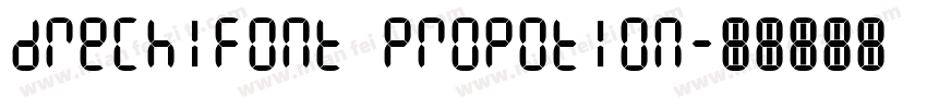 drechifont Propotion字体转换